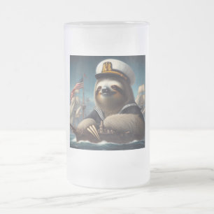 Sloth Sailor Mattglas Bierglas