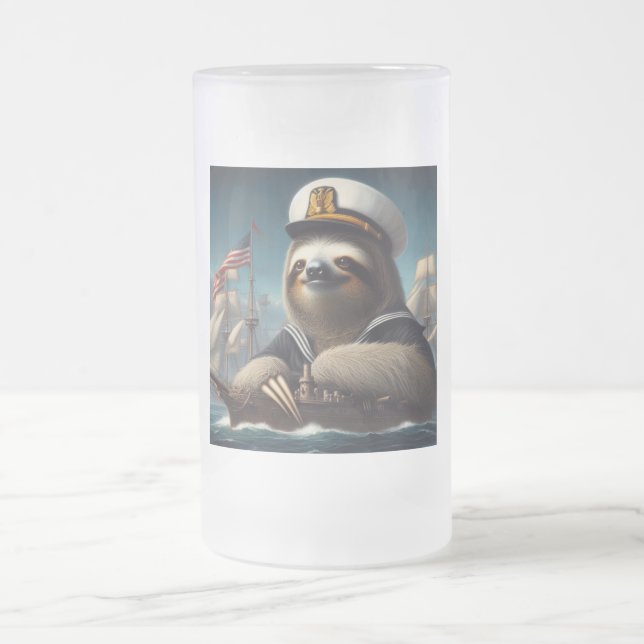 Sloth Sailor Mattglas Bierglas (Mittel)