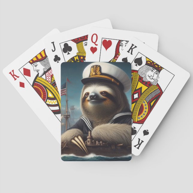 Sloth Sailor Spielkarten (Rückseite)
