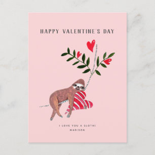Sloth   Saint Valentin   Carte de voeux