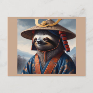 Sloth Samurai Postkarte