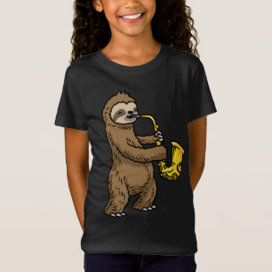 Sloth Saxophon T-Shirt