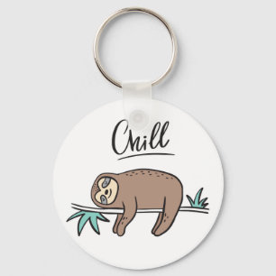 Sloth Says Chill Schlüsselanhänger
