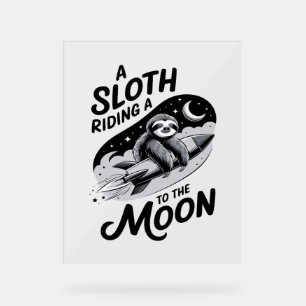 Sloth Shirt Safari Weihnachten Weihnachten Acrylschild