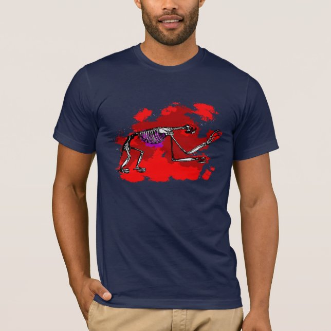 Sloth-Skeleton T - Shirt (Männer) (Vorderseite)
