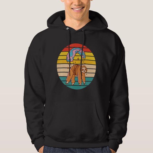 Sloth Sky Diving Hoodie (Vorderseite)