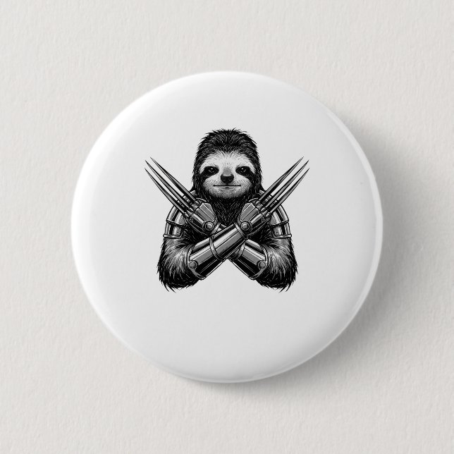 Sloth Slotherine Halloween Button (Vorderseite)