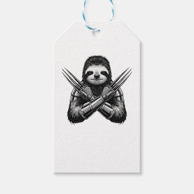 Sloth Slotherine Halloween Geschenkanhänger (Vorderseite)
