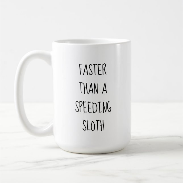 Sloth Sloths Funny Kaffeetasse (Links)
