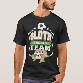 Sloth Soccer Herzschlag T-Shirt