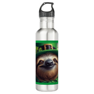 Sloth St Paddys Day Edelstahlflasche