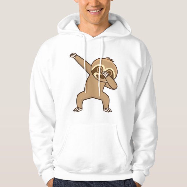 Sloth-Sticker Hoodie (Vorderseite)