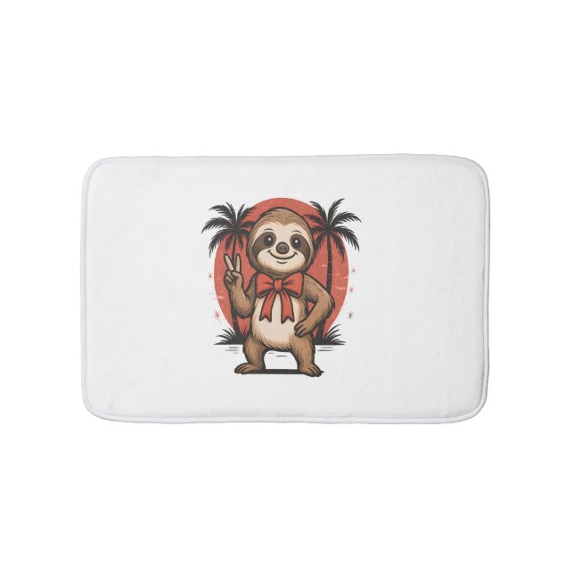 Sloth Summer Beach Rocking Badematte (Vorderseite)