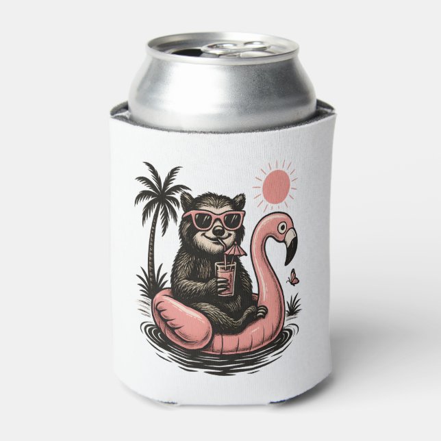 Sloth Summer Vibes Dosenkühler (Kanne Vorderseite)