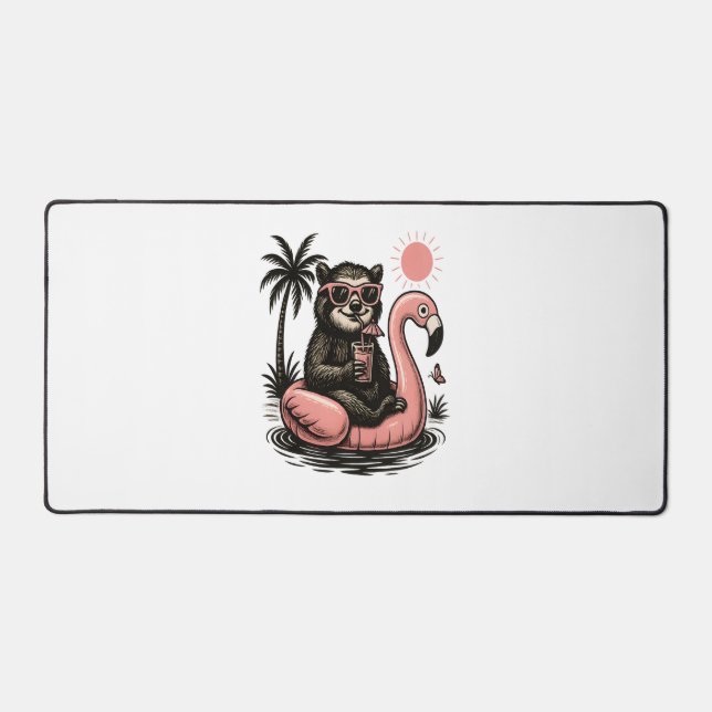 Sloth Summer Vibes Schreibtischunterlage (Vorderseite)