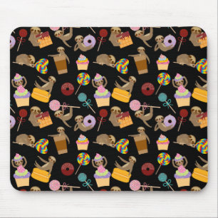 Sloth-süßes Leckerei-Muster Mousepad