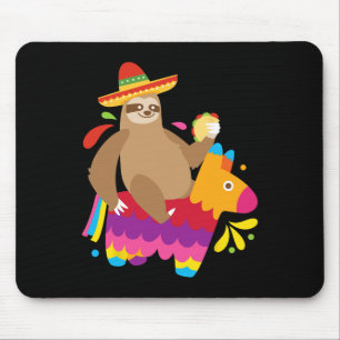 Sloth Taco Pinata Niedlich Mexican Fiesta Party An Mousepad