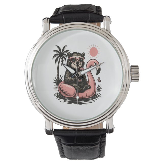 Sloth Team Sloth Wandern Camping Armbanduhr (Vorderseite)