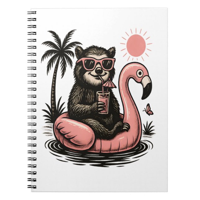 Sloth Team Sloth Wandern Camping Notizblock (Vorderseite)