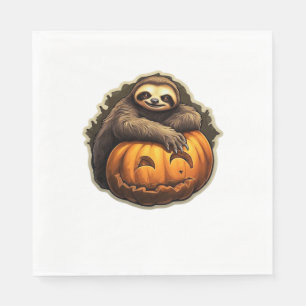 Sloth thematischer halloween Classic T - Shirt Serviette