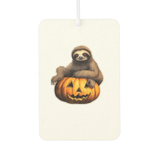 Sloth thematischer halloween Oversized T - Shirt Autolufterfrischer (Vorderseite)