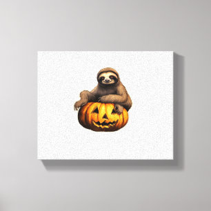 Sloth thematischer halloween Oversized T - Shirt Leinwanddruck