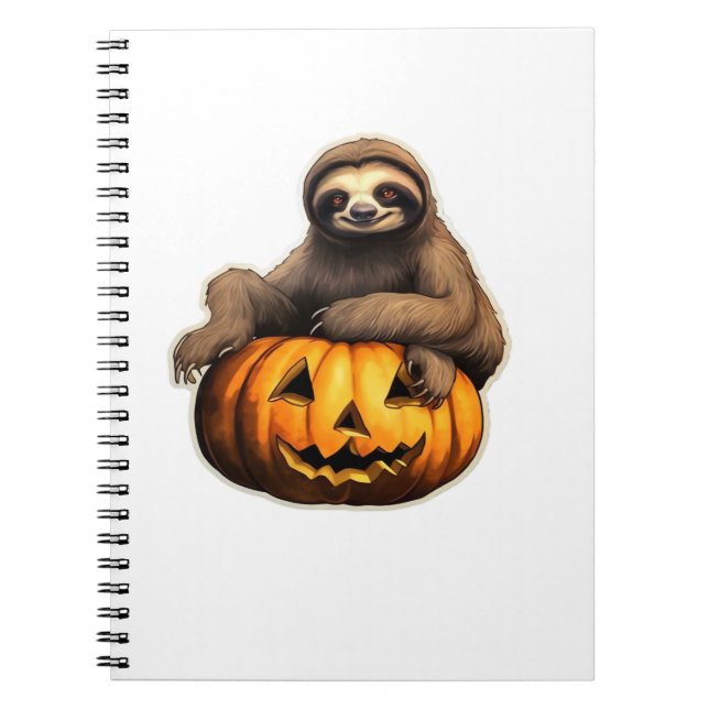 Sloth thematischer halloween Oversized T - Shirt Notizblock (Vorderseite)