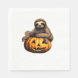 Sloth thematischer halloween Oversized T - Shirt Serviette