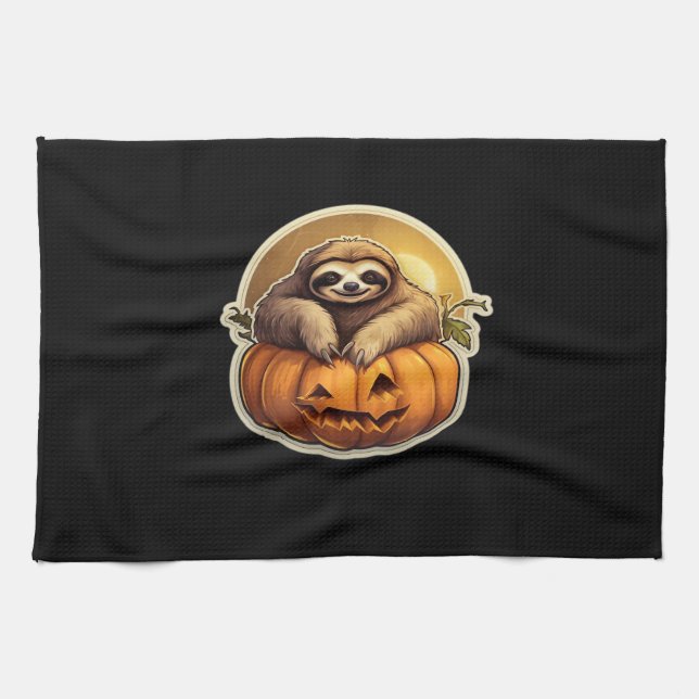 Sloth thematised halloween Classic T - Shirt_1 Geschirrtuch (Horizontal)
