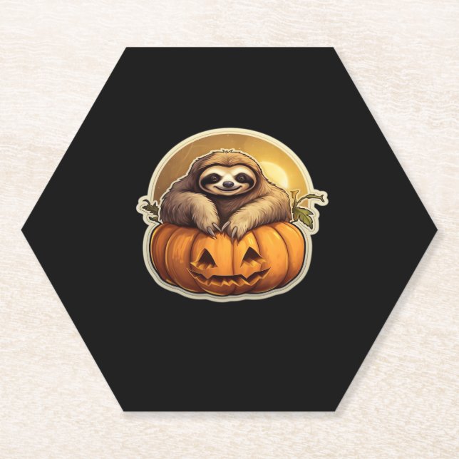 Sloth thematised halloween Classic T - Shirt_1 Untersetzer (Vorderseite)