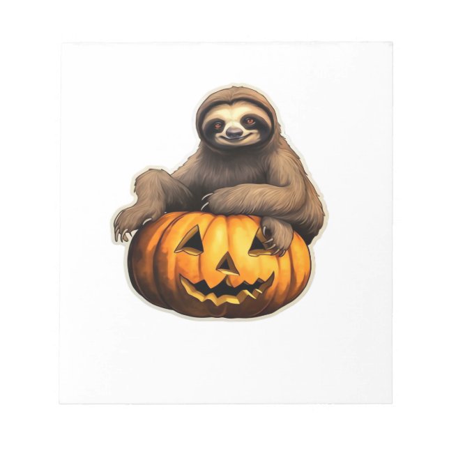 Sloth themed halloween Oversized T-Shirt Notizblock (Vorderseite)
