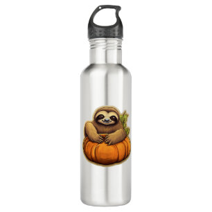 Sloth-Themenhalloween Oversized T - Shirt_1 Edelstahlflasche