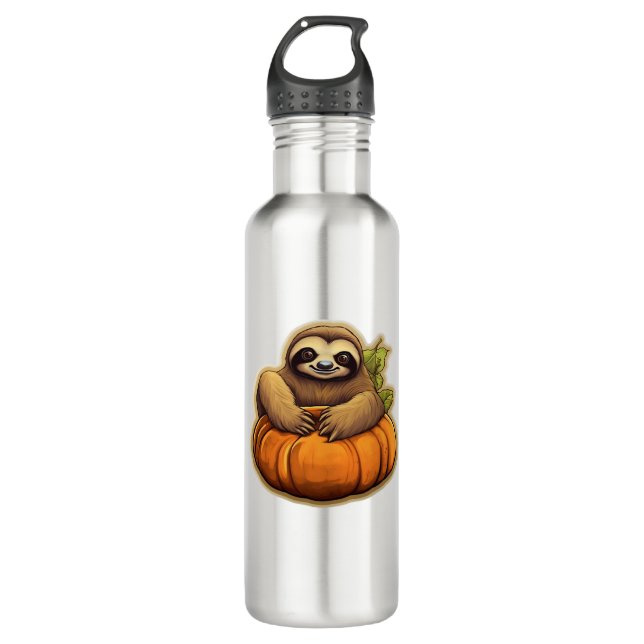 Sloth-Themenhalloween Oversized T - Shirt_1 Edelstahlflasche (Vorderseite)