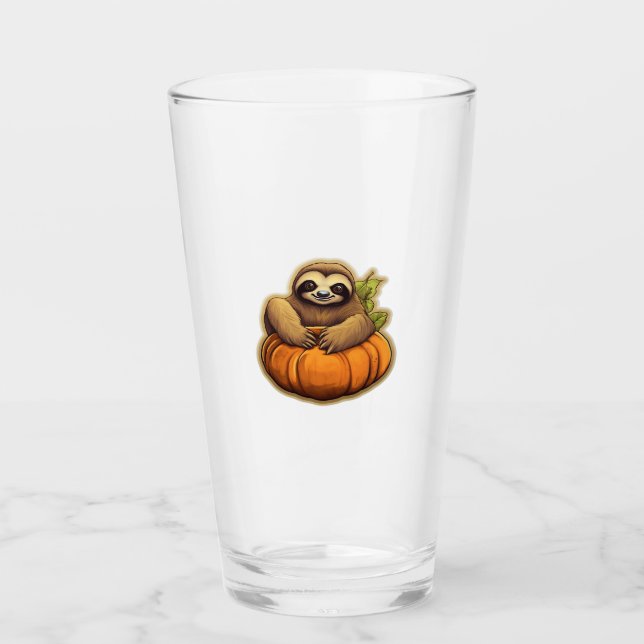 Sloth-Themenhalloween Oversized T - Shirt_1 Glas (Vorderseite)