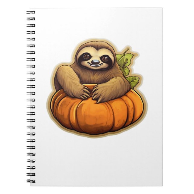 Sloth-Themenhalloween Oversized T - Shirt_1 Notizblock (Vorderseite)