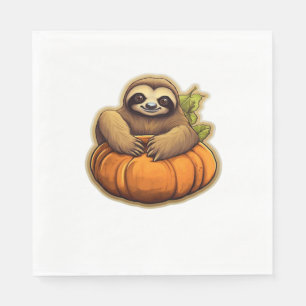 Sloth-Themenhalloween Oversized T - Shirt_1 Serviette