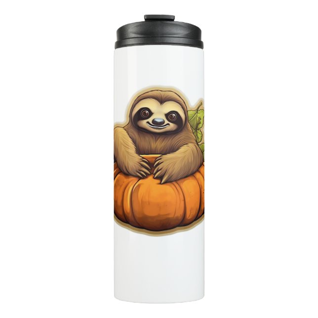 Sloth-Themenhalloween Oversized T - Shirt_1 Thermosbecher (Vorderseite)