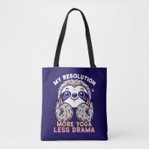 Sloth Tote Bag - Mehr Yoga Weniger Drama