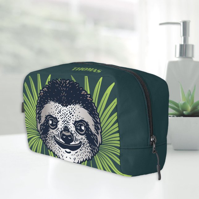 Sloth Tropical Amazon Waschbeutel (dopp kit amazon rainforest animals sloth)