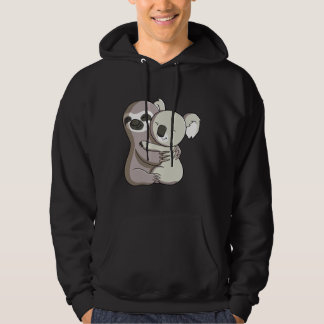 Sloth und Koala Hug Hoodie
