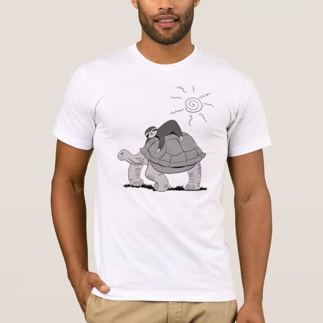 Sloth und Schildkröten-T-Shirt T-Shirt (Vorderseite)