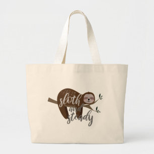 Sloth und Steady Jumbo Stoffbeutel