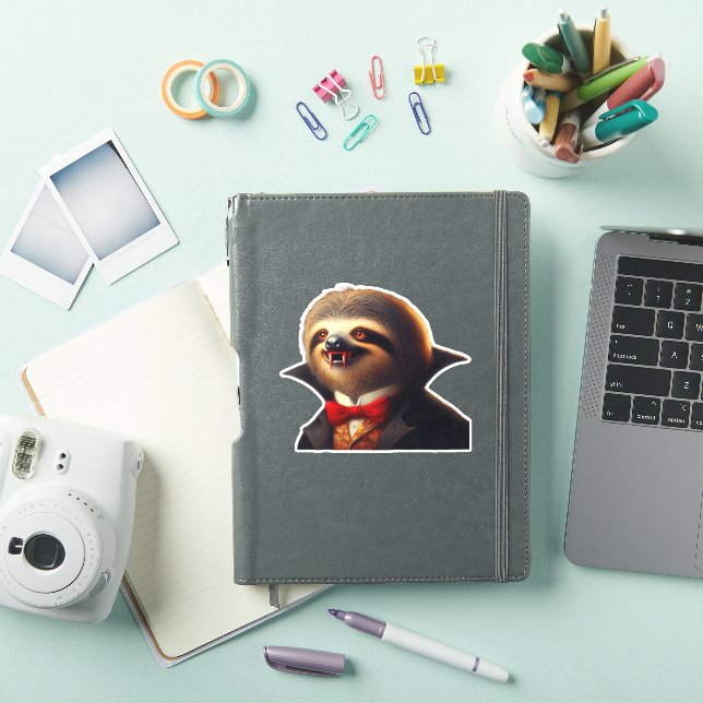 Sloth Vampire Classic T - Shirt Aufkleber (iPad Hülle)