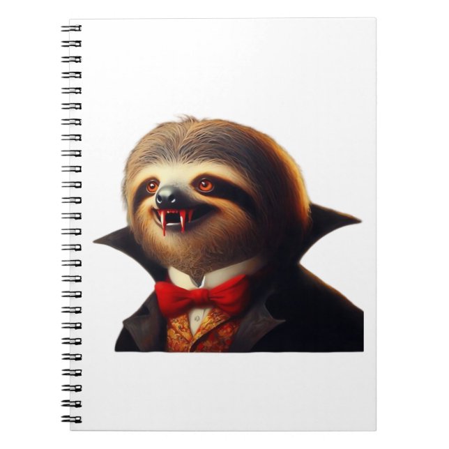 Sloth Vampire Classic T-Shirt Notizblock (Vorderseite)