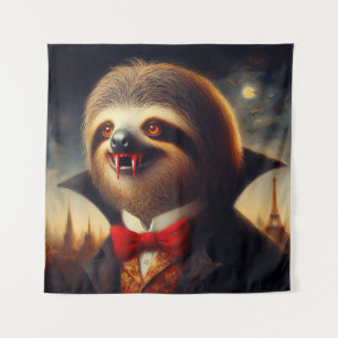 Sloth Vampire Wandteppich