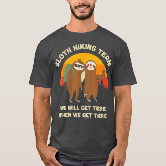 Sloth Wanderteam - Funny Vintages Geschenk T-Shirt