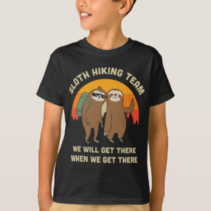 Sloth Wanderteam - Funny Vintages Geschenk T-Shirt