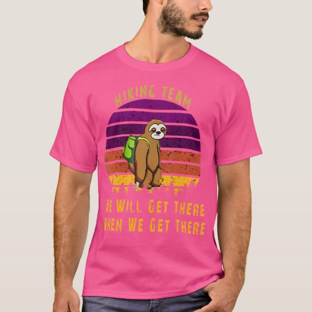 Sloth Wanderteam T-Shirt (Vorderseite)