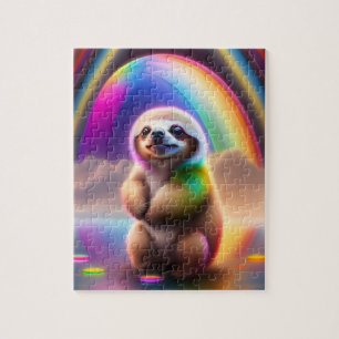 Sloth Watercolor Neon Ligths Baby Sloth