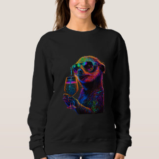 Sloth with Cocktail Sweatshirt